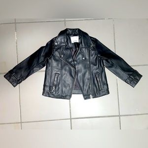 Zara Girls Faux Leather Jacket